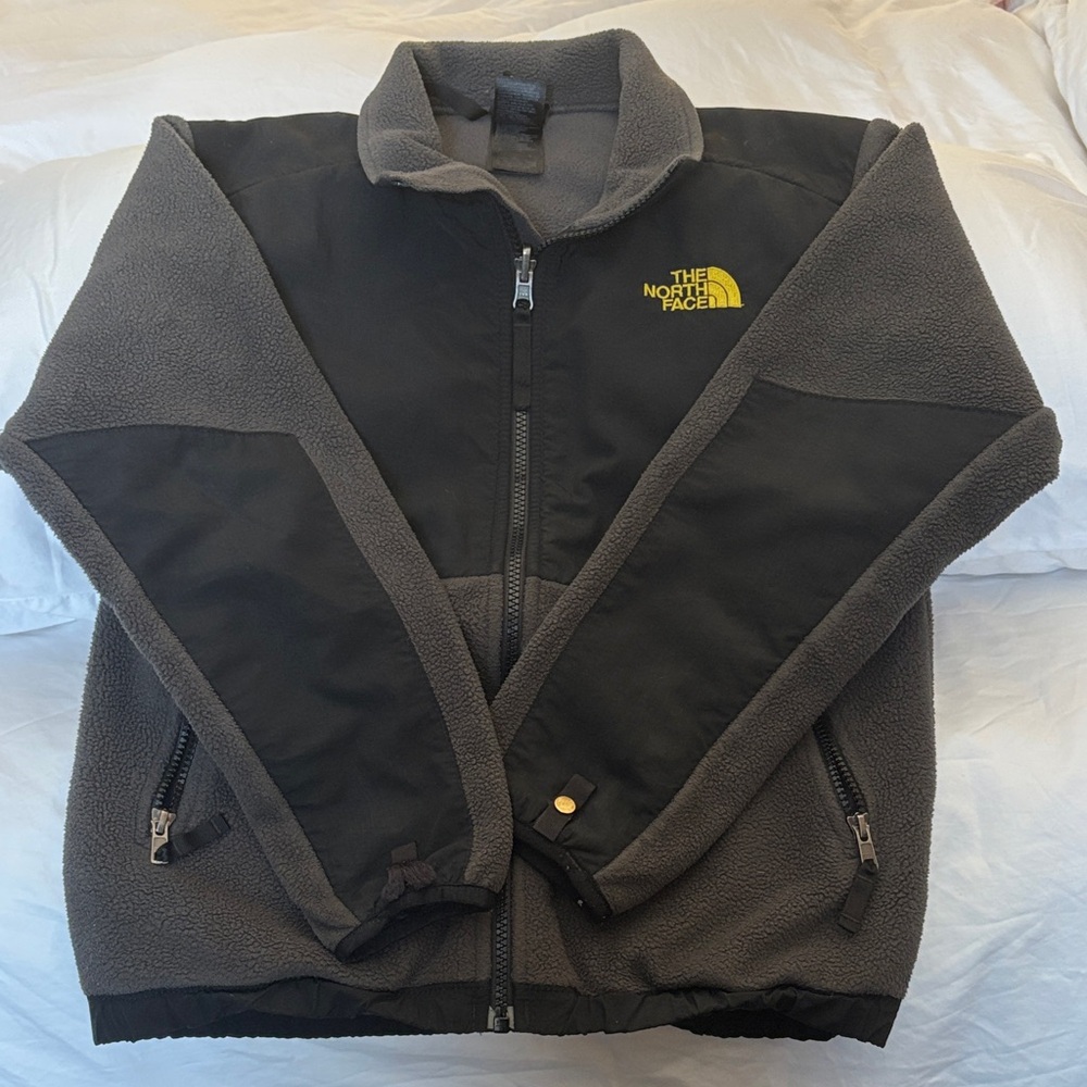The North Face Denali Fleece Jacket with Yellow Logo